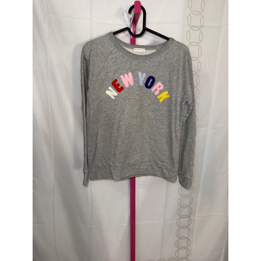 Crewcuts Grey New York City Sweatshirt Kids Size 12‎ Rainbow Applique
